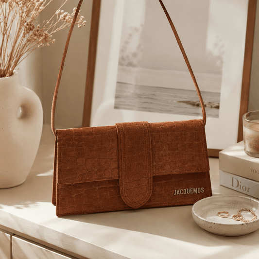 Elegant Croc-Embossed Shoulder Bag