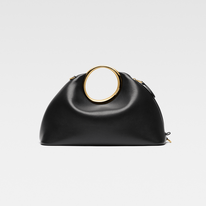 Black Ring Handle Handbag