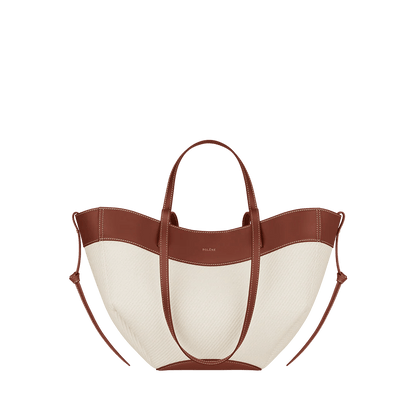 Canvas Leather Tote Bag