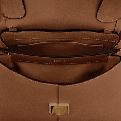 Elegant Leather Top Handle Bag