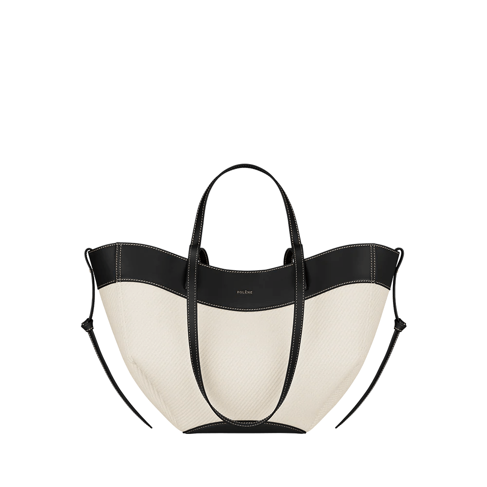 Canvas Tote with Black Trim
