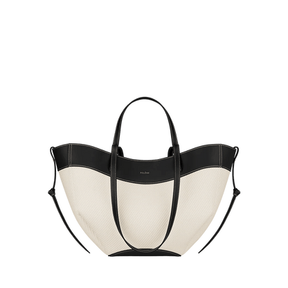 Canvas Tote with Black Trim
