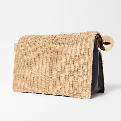 Woven Straw Clutch Bag