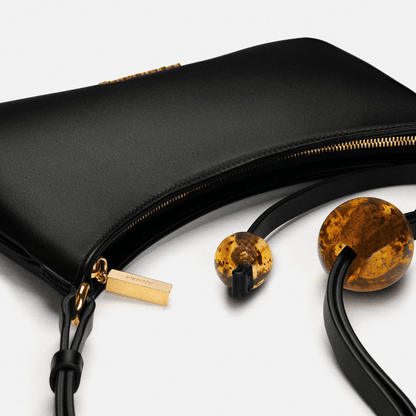 Classic Black Shoulder Bag