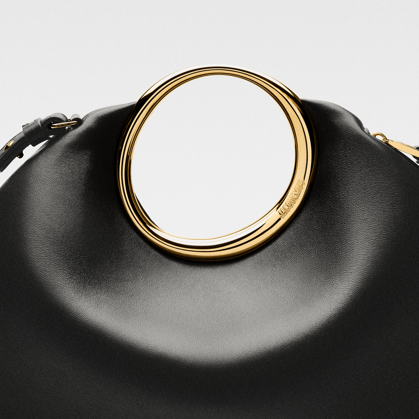 Black Ring Handle Handbag