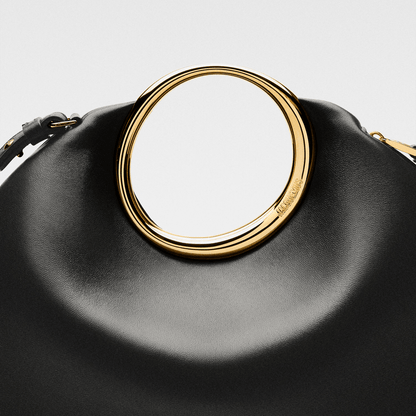 Black Ring Handle Handbag