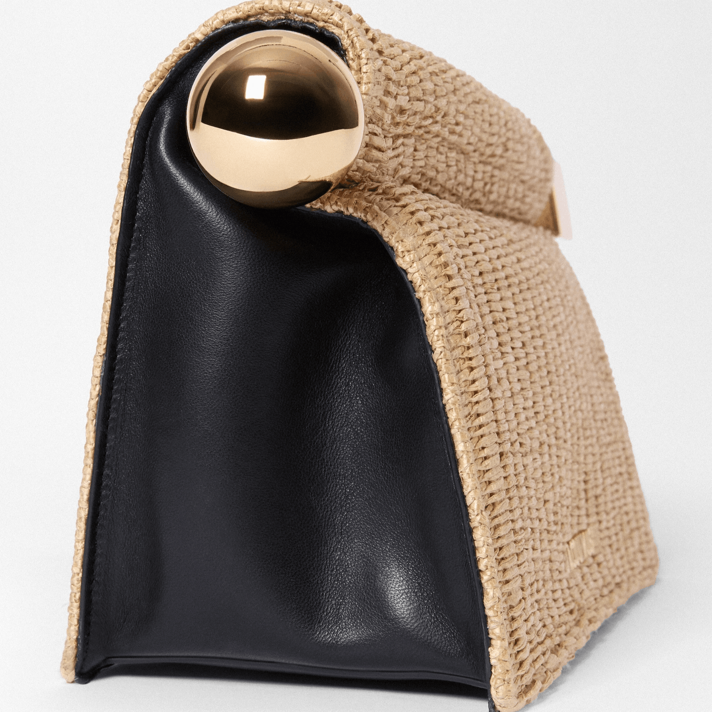 Woven Straw Clutch Bag
