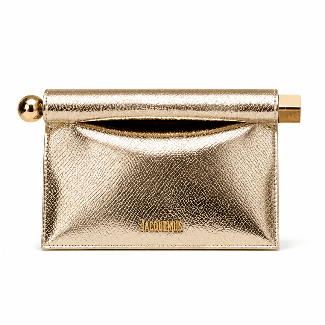Gold Metallic Clutch Bag