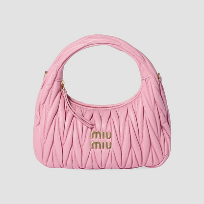Blush Muse Ruched Shoulder Bag