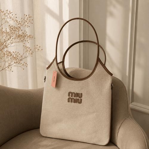 Ivory Canvas Everyday Tote Bag