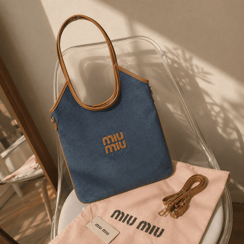 Denim Canvas Everyday Tote Bag