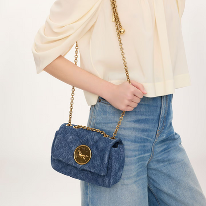 Denim Heritage Chain Shoulder Bag