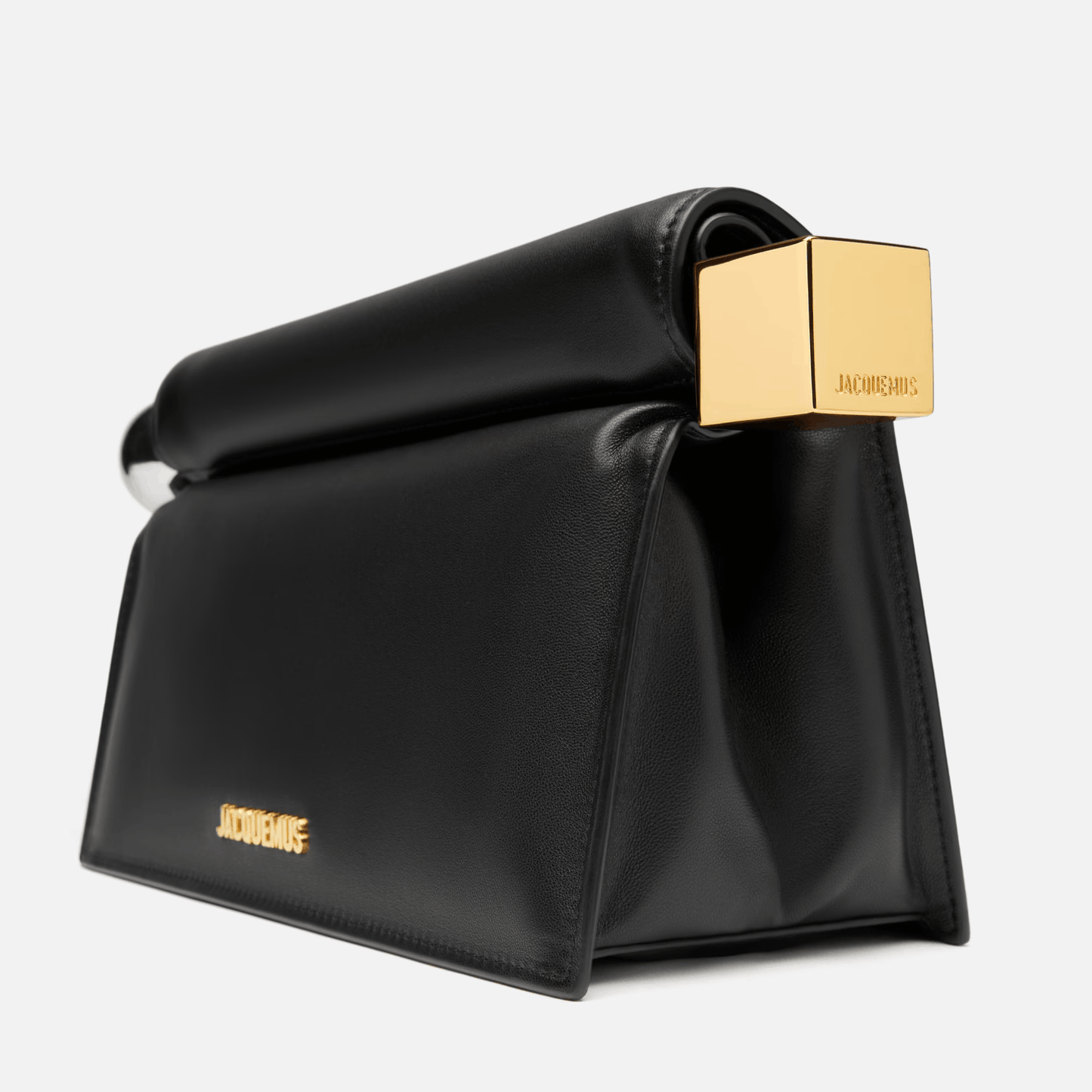 Black Leather Evening Clutch
