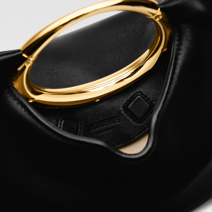 Black Ring Handle Handbag