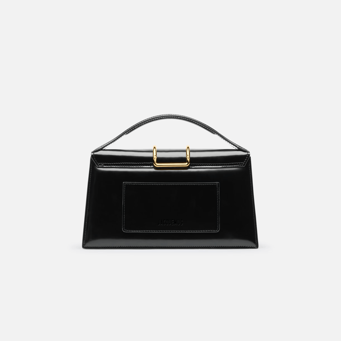 Elegant Black Leather Top Handle Bag