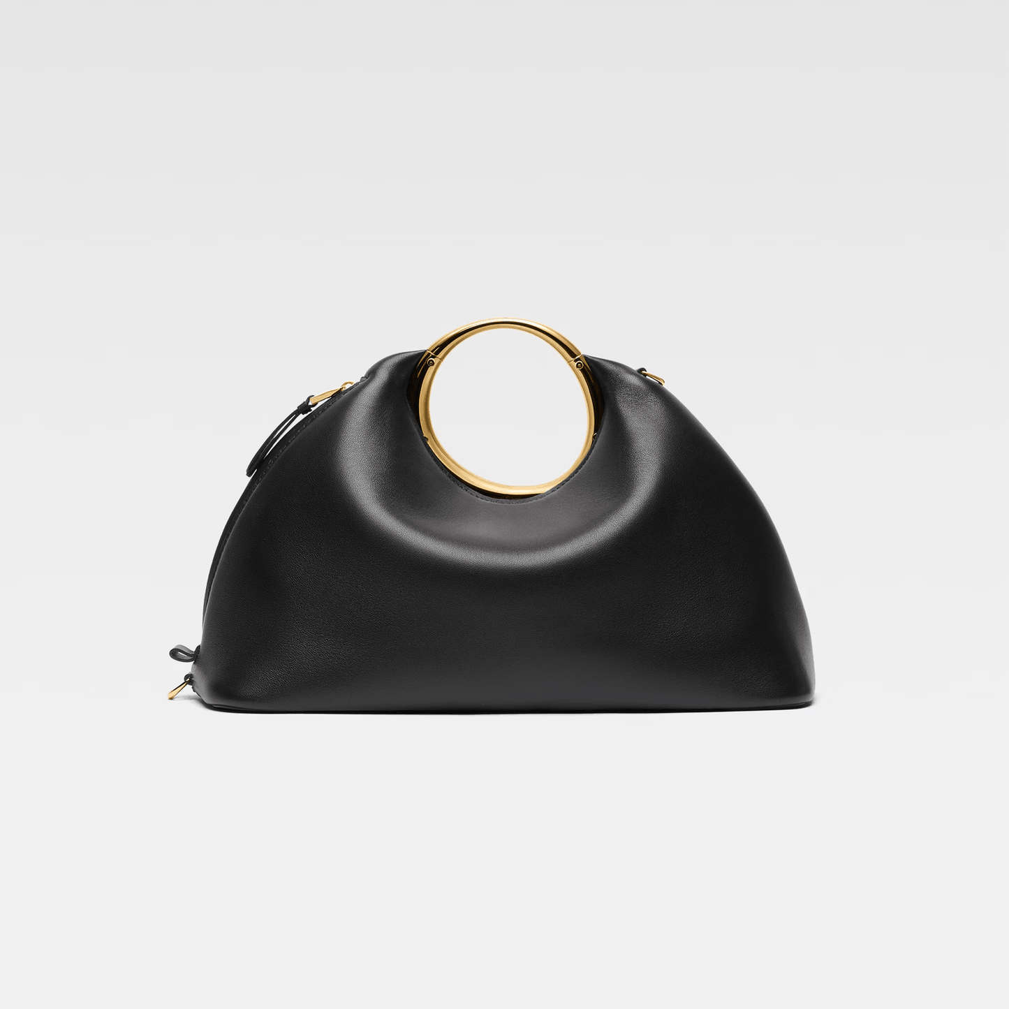 Black Ring Handle Handbag