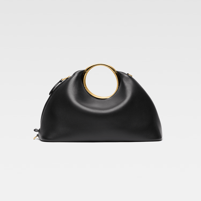 Black Ring Handle Handbag