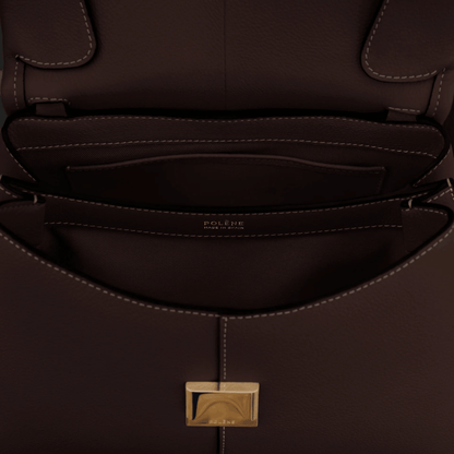 Chocolate Brown Leather Handbag