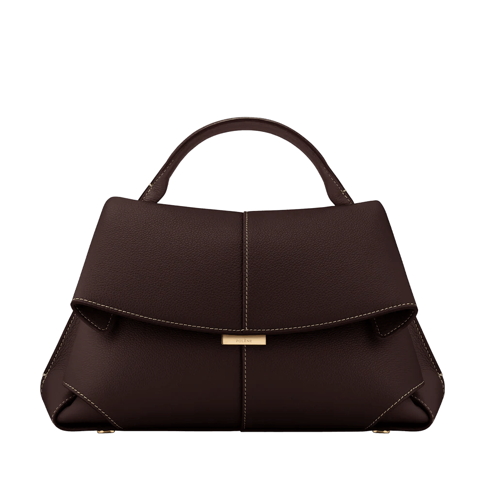 Chocolate Brown Leather Handbag