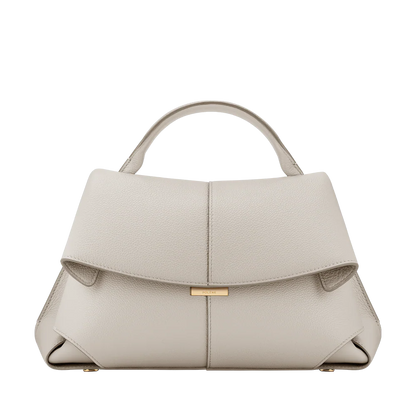 Elegant Ivory Leather Handbag