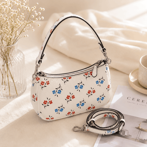 Floral Print Shoulder Bag Crossbody Purse for Women